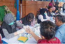 1st Anniversary of Free Health Clinic in Indonesia